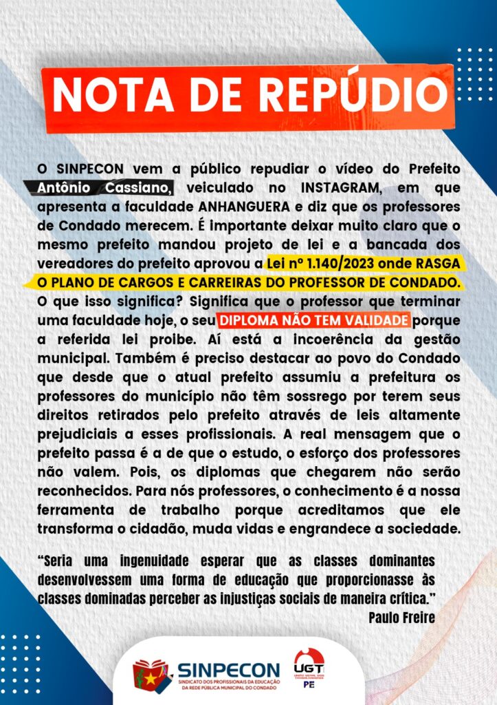 Nota de Repúdio